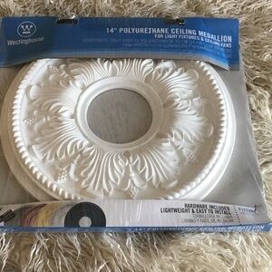 White Ceiling Medallion